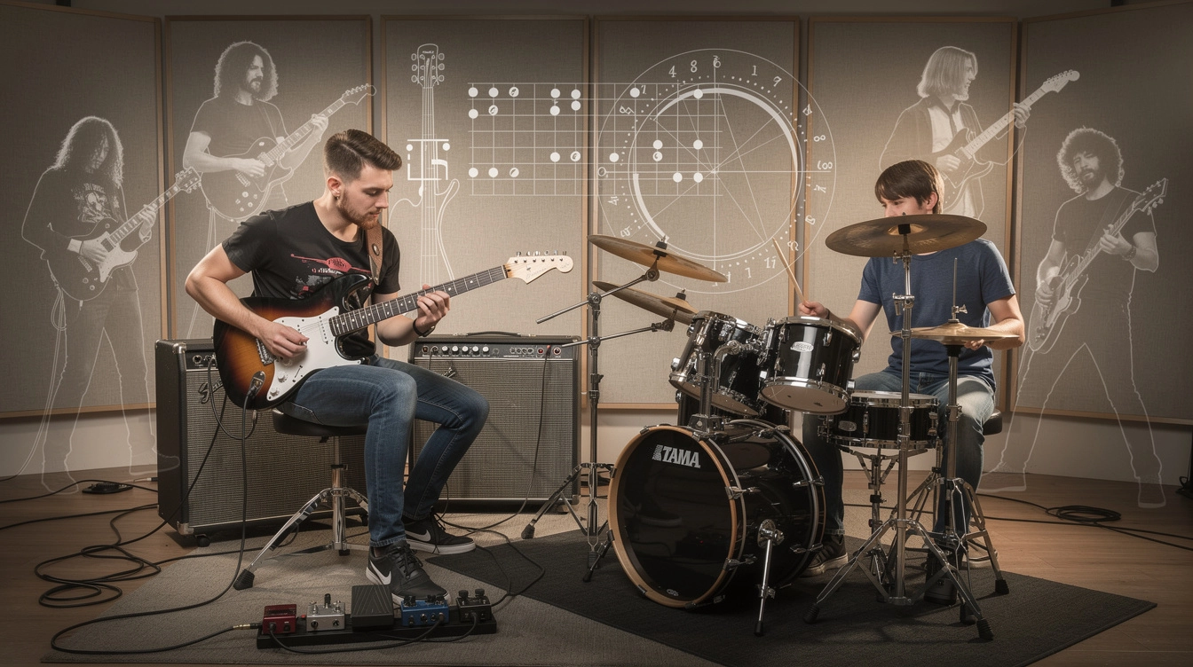 Apprendre la guitare et la batterie